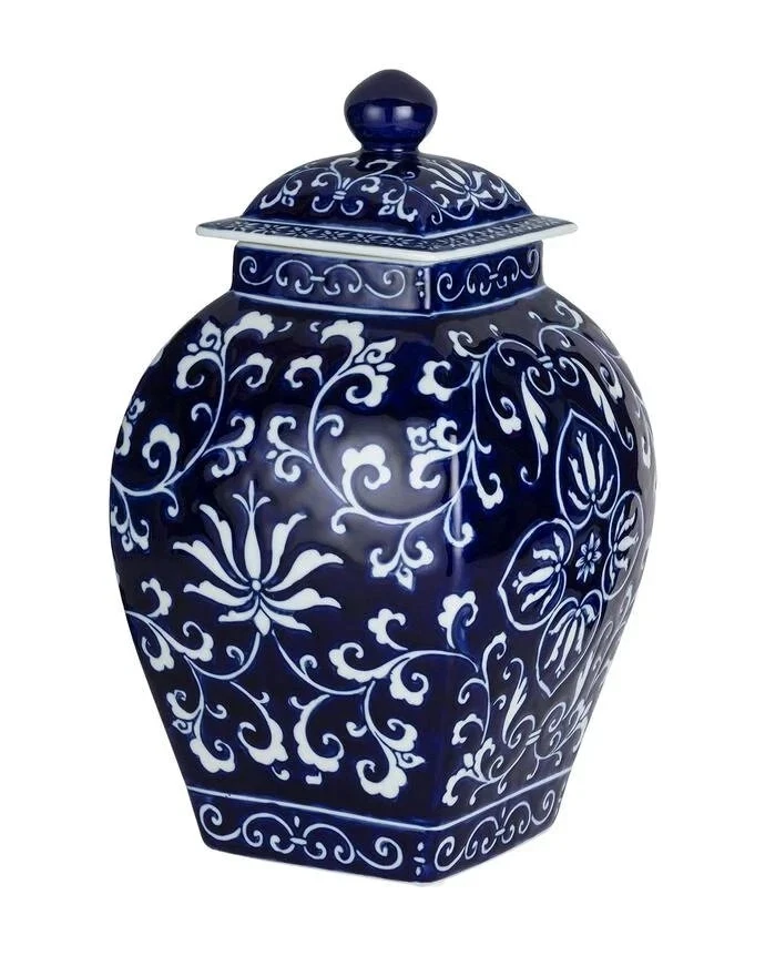 蓝色和白色 Blanc 装饰瓷器物品 - 时尚无时美观 — 第 2/4 张图片