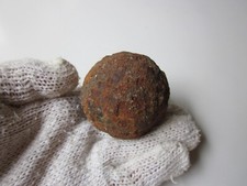 Ancient Perfect Iron Cannon Ball Russian - Turkish War (1877-1878).