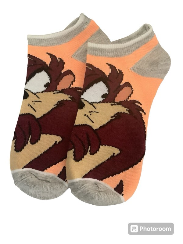 Tasmanian Devil Looney Tunes Novelty Socks Fits Women Size 5-10