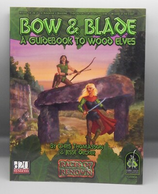 Dungeons & Dragons BOW & BLADE Green Ronin D20 wood elves ELF Guidebook 3e 3rd !