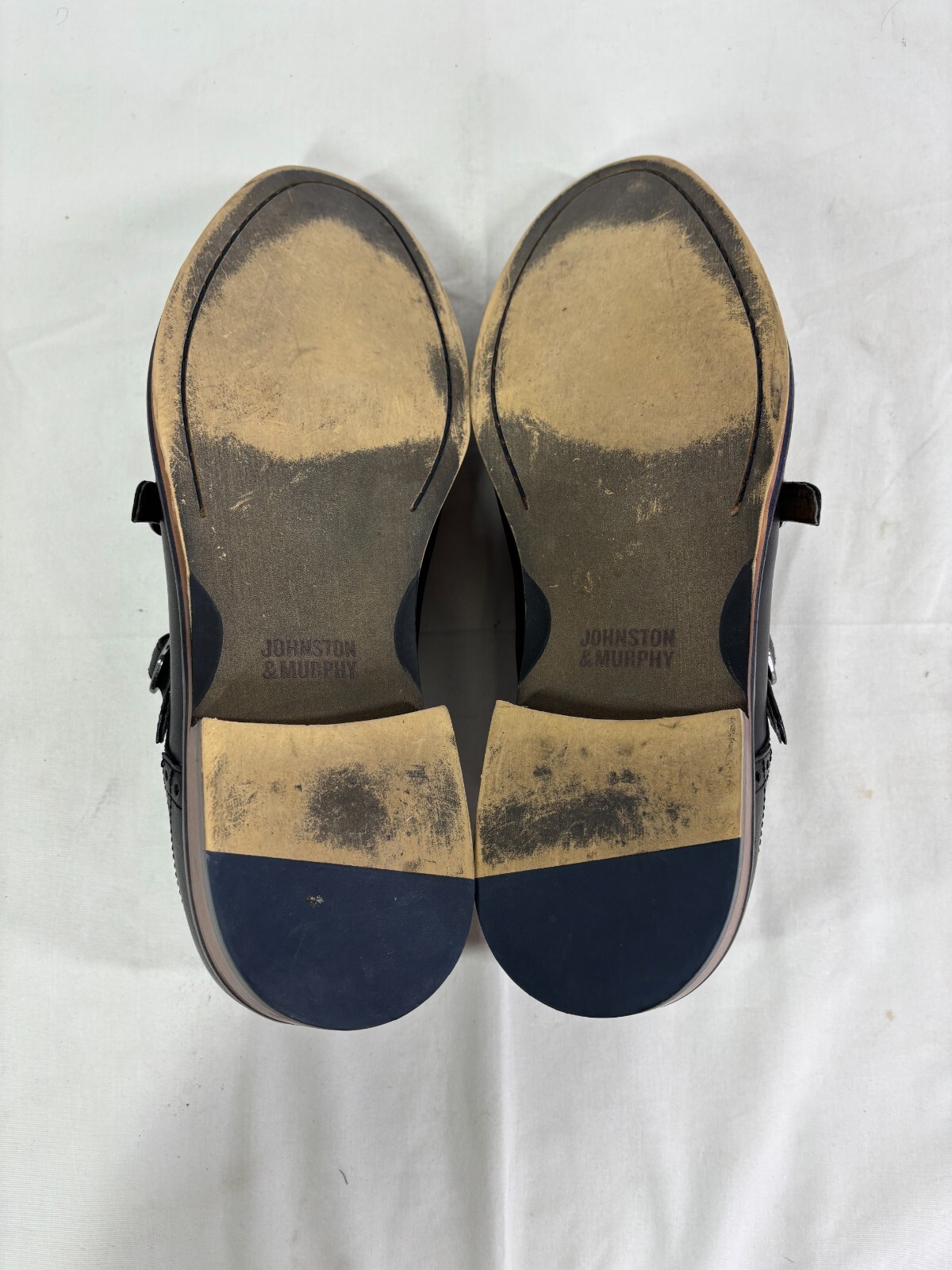 Johnston & Murphy Black Monk Strap Mens Leather S… - image 9