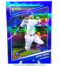 2021 JUSTIN TURNER  Donruss Blue Foil  Variation #81 LA Dodgers 