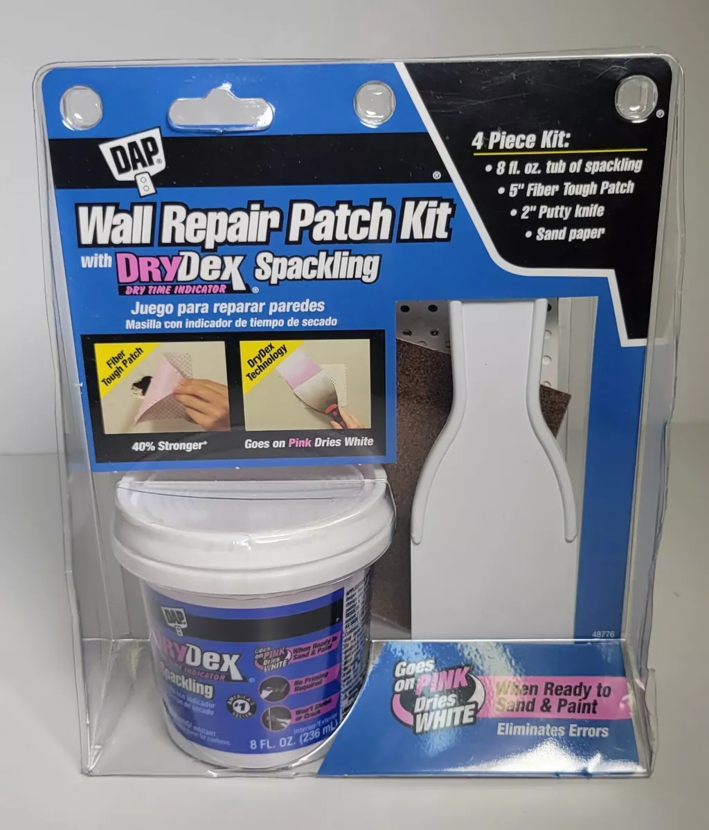 Wall Repair Patch Kit Cracks Holes Sealer Sandable Paintable DryDex 8 oz