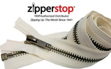 30" or 36  Medium Weight Jacket Zipper YKK 5 Antique Brass Separating made USA