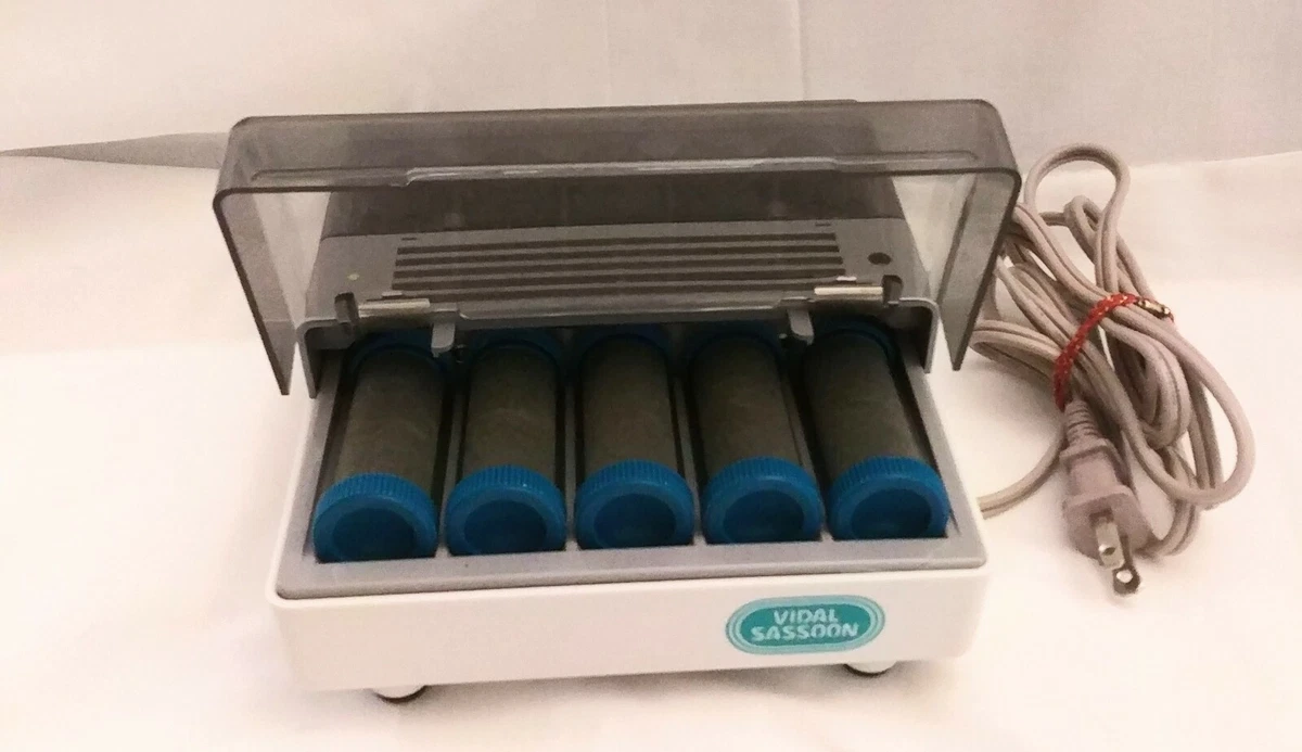 VIDAL Sassoon Hair Setter 10 Flocked Hot Rollers Pins TRAVEL