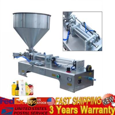 100-1000ml Paste Liquid Piston Filler Heating Filling Machine Single Nozzle 110V