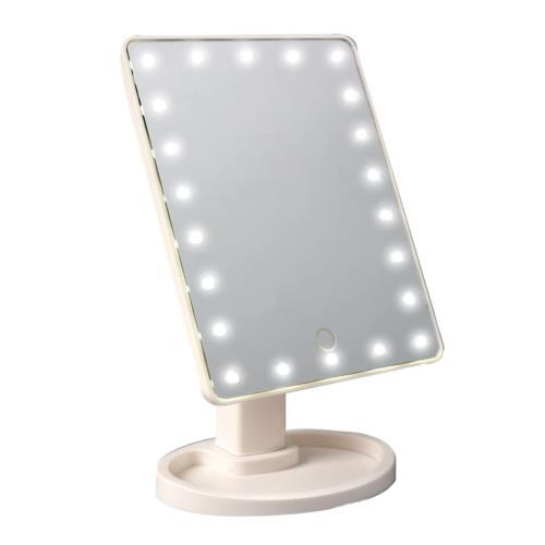 16 LED MAKE-UP STANDING VANITY MIRROR TABLETOP LIGHT UP COSMETIC TOUCH SCREEN UK - Picture 3 of 4
