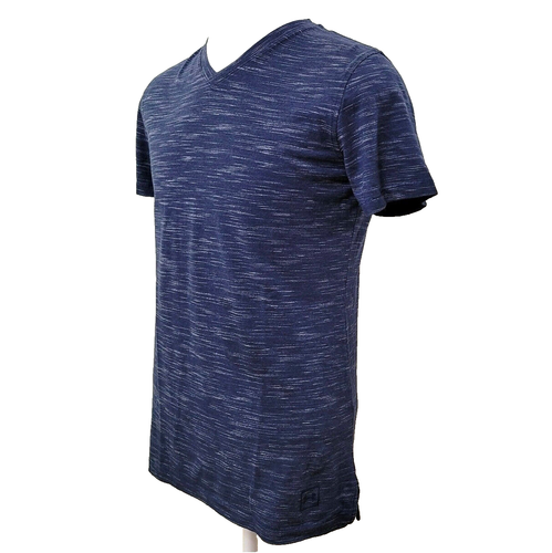 Under Armour Fitted Women's Size M Blue Gym Running V-Neck T-Shirt