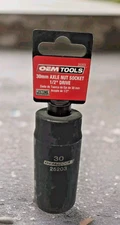 OEMTOOLS 25203 30mm Axle Nut Socket 1/2 Inch Driver Black