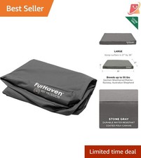 Water-Resistant Dog Bed Cover Polyester Large Fits 36x27 Inches
