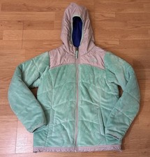 The North Face Reversible Jacket Size L 14/16 Girls Winter Coat EUC