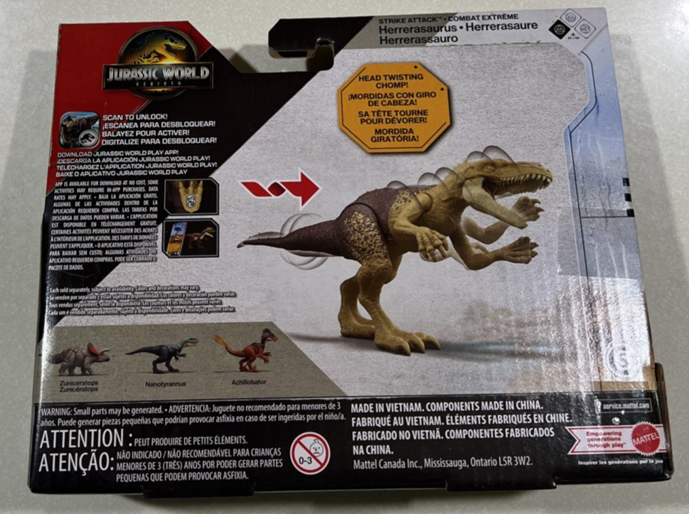 NEW 2025 Jurassic World Rebirth Strike Attack Herrerasaurus | eBay