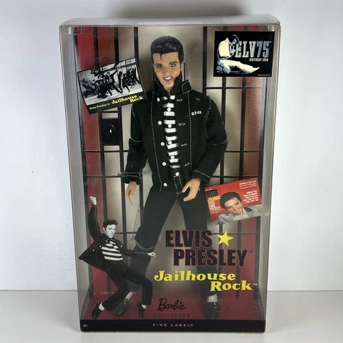 Elvis Presley Jailhouse Rock Barbie Vintage Pink Label in original unopened box
