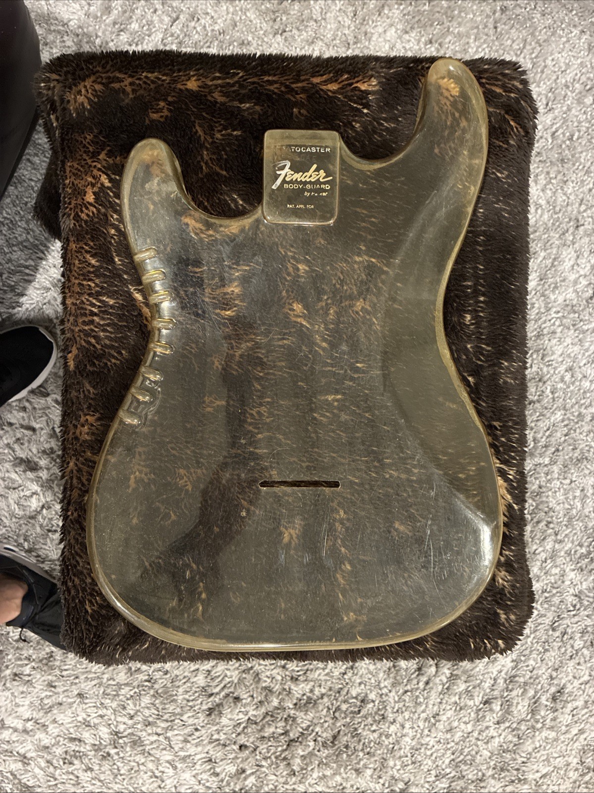 1960s Fender Stratocaster Body Guard by Parker-Clear-Vintage Rough Condition