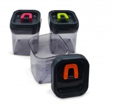 1 Pezzo Barattolo in Plastica da Cucina Multiuso Ermetico 700 cc 3 Colori