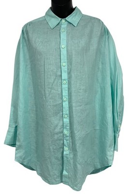 Sea Level Swim Australia Shirt Size Small S Mint Green Linen Button Down New