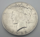 1922 D $1 Silver Peace Dollar B2 Reverse Design W/ Top 50 VAM 7 Tripled Reverse! — photo 1