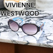 Vivienne Westwood Womens Unisex Blue Oval Sunglasses Purple Gradient VW7740BB