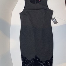 Vince Camuto Women’s Sleeveless Dress Size 12 Color Gray A Line NWT 