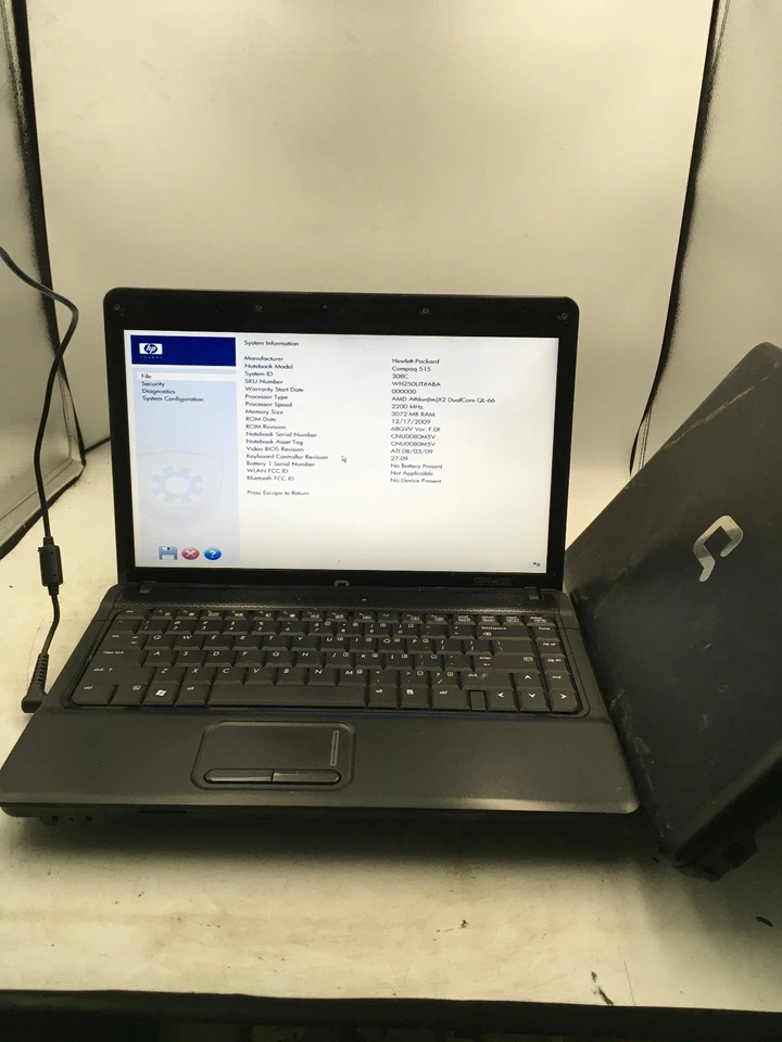 HP COMPAQ 515 - BOOTS TO BIOS/FOR PARTS - LOT OF 2 - AMD ATHLON X2 - READ - BB - Image 2 of 4