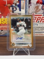 2022 Topps Chrome Update Christian Lopes RC Gold Refractor Auto #AC-CL SP /50 NM