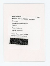 Contenders EuroLeague Vasilije Micic Veteran Ticket Playoff /75 Auto Redemption