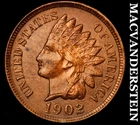 1902 Indian Head Cent - Scarce  High Grade  Lustrous  No Reserve  #J8279