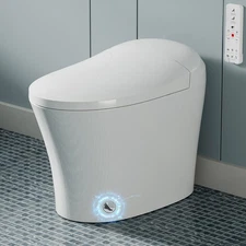 HOROW Smart Toilet Heated Bidet Seat Tankless Toilet Auto Flush Soft Water Clean