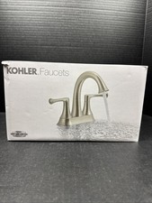 Kohler Bathroom Faucet Lilyfield, 4  Centerset, Brushed Nickel Finish, New 