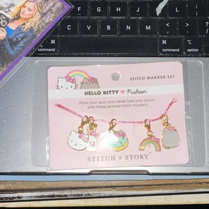Stitch & Story Hello Kitty x Pusheen Stitch Marker Set