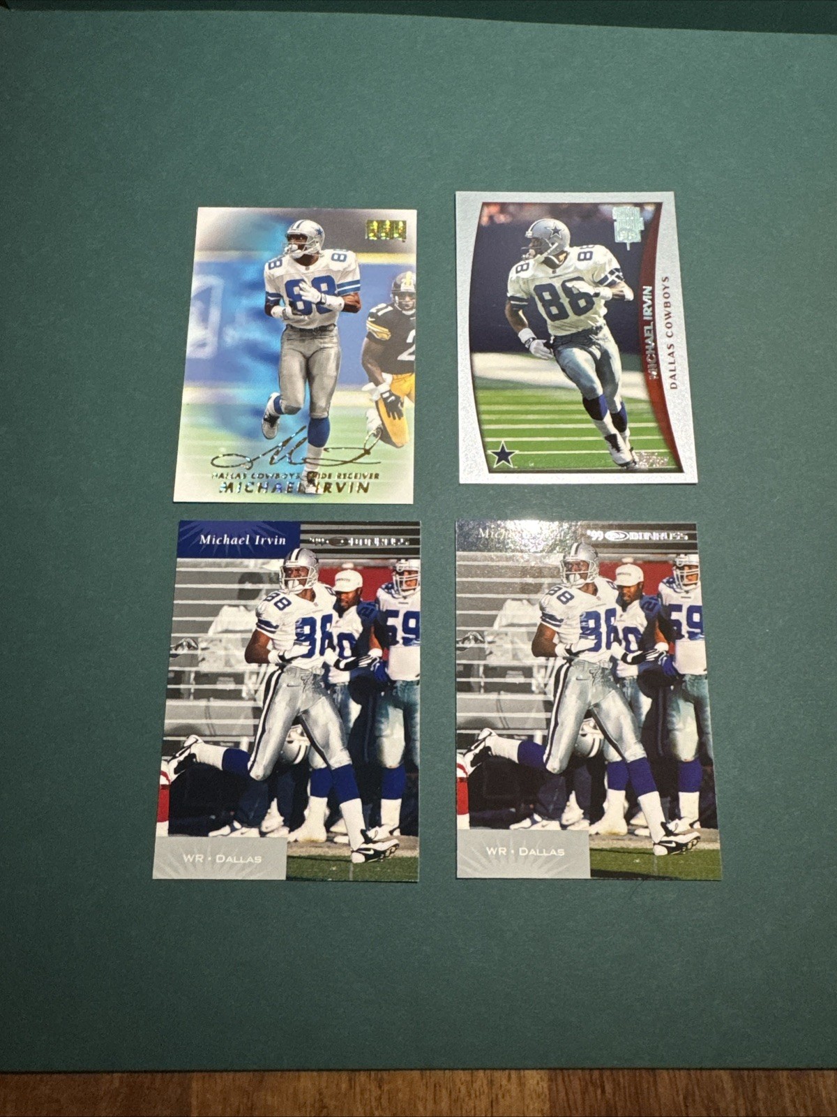 Michael Irvin 4 Card Mixed Lot Skybox Topps HOF - BEST VALUE! 🏈📈