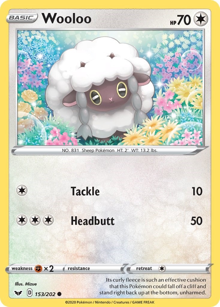 NM - Wooloo (153) SWSH01 - 153/202 SWSH01: Sword & Shield Base Set