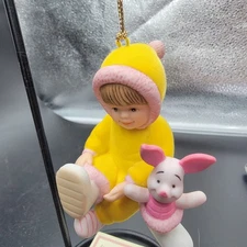 A Very Pooh Christmas Peekaboo Piglet Ashton-Drake Heirloom Ornaments
