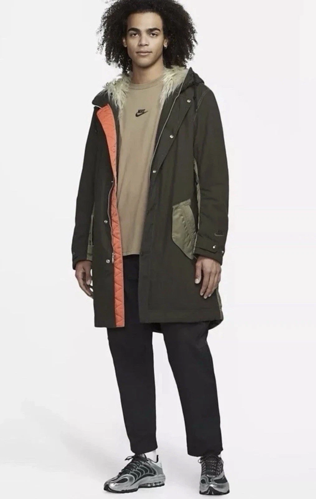 Mens Nike Reversible Therma-Fit Sideline Parka Coat Jacket Size Large Limited