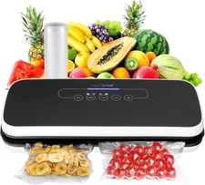 NutriChef Automatic Vacuum Air Sealing System for Food Preservation with Starter