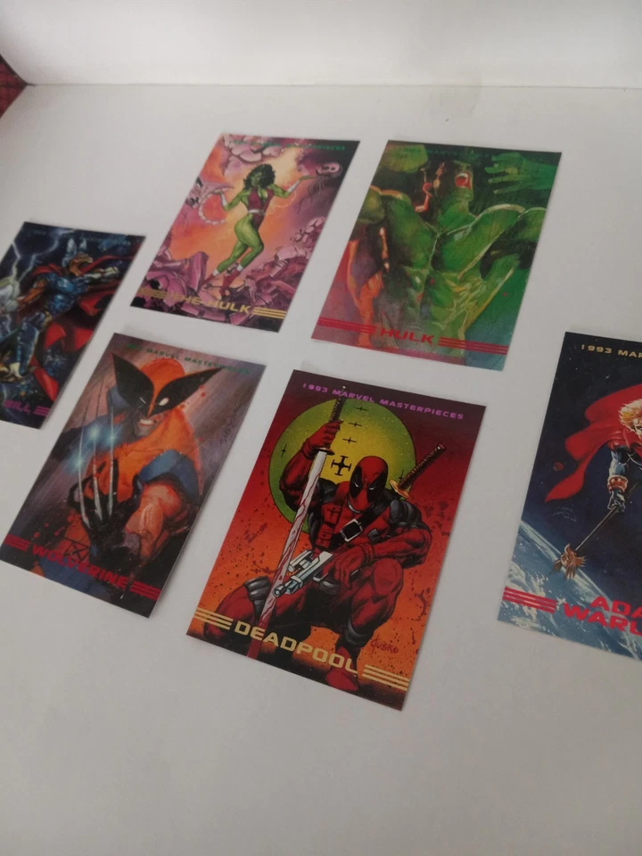 BOX FRESH & TESTED 4 SEALED PACKs 1993 MARVEL MASTERPIECES SKYBOX TRADING CARD - Image 4 of 4