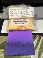 Dichroic Glass: CBE COE 90 Green Magenta Flat Thin Black