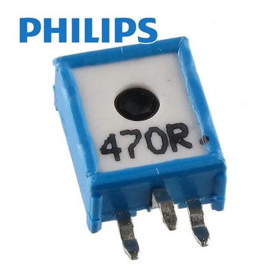 G23512E - (Pkg 10) Philips EMP10 470 Ohm 10mm Vertical Cermet Trimmer Resistor