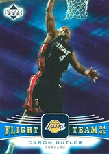 2004-05 Upper Deck FLIGHT TEAM #FT39 Caron Butler Miami Heat Los Angeles Lakers
