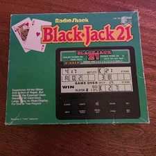 Vintage Radio Shack Electric Blackjack 21 Game 60-2454. Tested And Works!