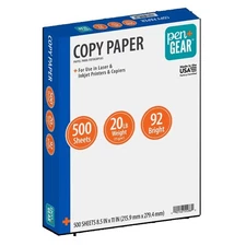 Premium Copy Paper 8.5 x 11 Inch 20 Lb 92 Bright White 500 Sheets per Ream