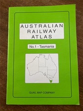 Australian Railway Atlas No.1 Tasmania Railways TR map maps routes tram trolley