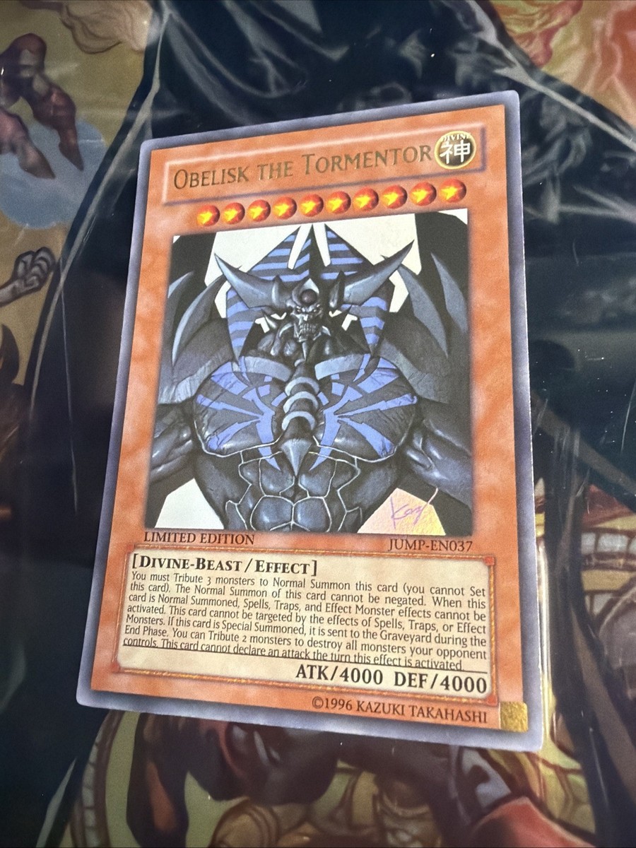 YUGIOH LIMITED EDITION JUMP-EN037 OBELISK THE TORMENTOR ULTRA RARE