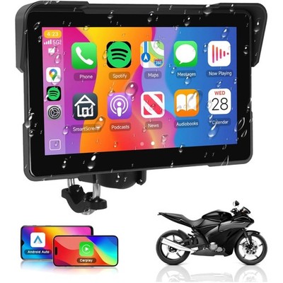 7 Zoll Motorrad Autoradio, Wireless Carplay, Android Auto,