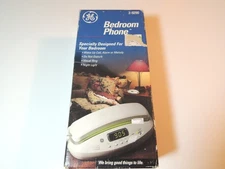 GE Bedroom Corded Phone 2-9290 Dual Alarm Clock, Hearing-Aid Compatible, New