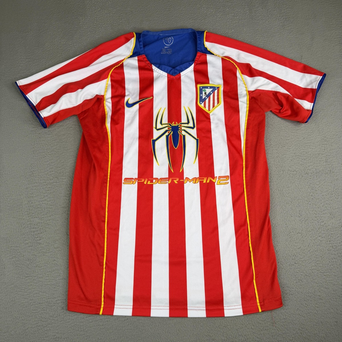 Vintage Atletico Madrid Jersey Soccer Medium Spider-Man 2 Torres