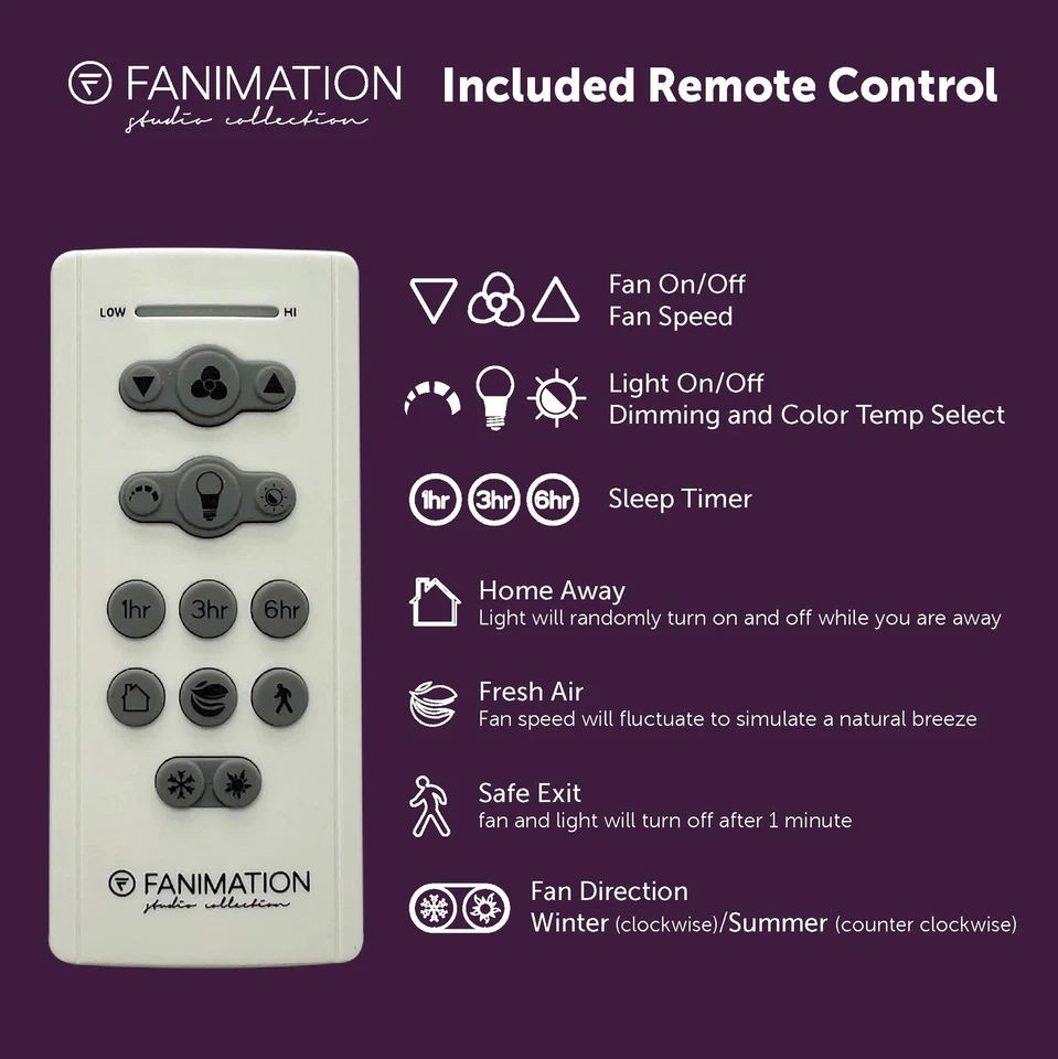 AireFlex 52 inch Indoor/Outdoor Ceiling Fan with LED CCT Select Light Kit - B... - Image 4 of 4