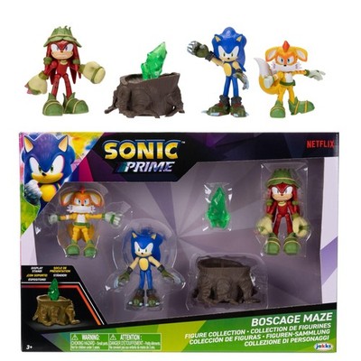 Sonic Prime 2.5-inch Action Figures Bos Cage Maze Themed 5 Pieces: S (US IMPORT)