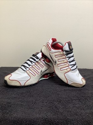 Vintage Nike Shox Superfly Running Shoes White & University Red Women s Size 8.5