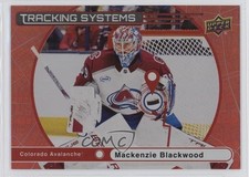 2025-26 Upper Deck Series 1 Tracking Systems Red 95/199 Mackenzie Blackwood 0g2a